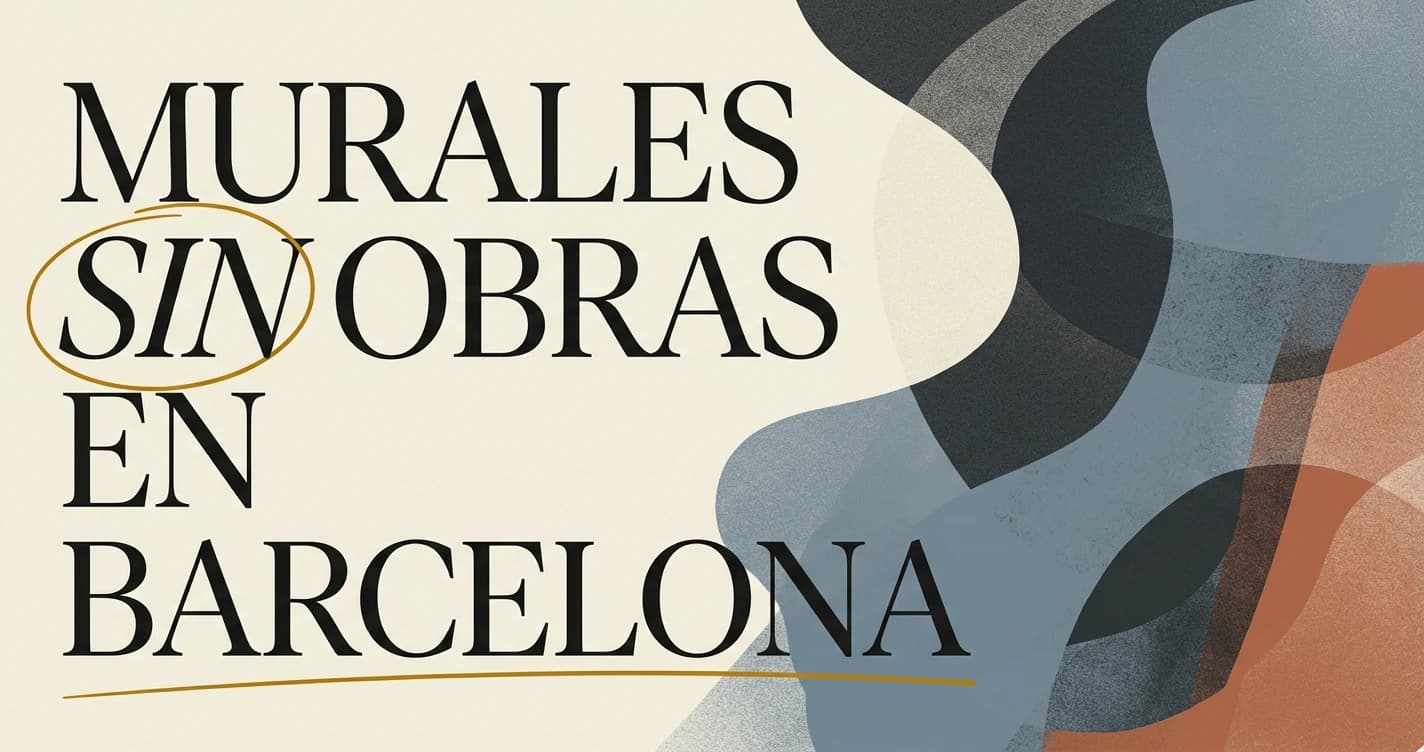 Impresión en paredes en Barcelona: murales sin obras